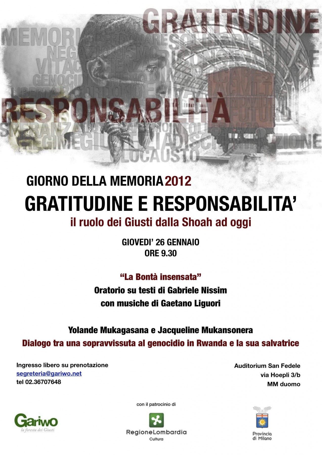 Gratitudine e responsabilità - 2012